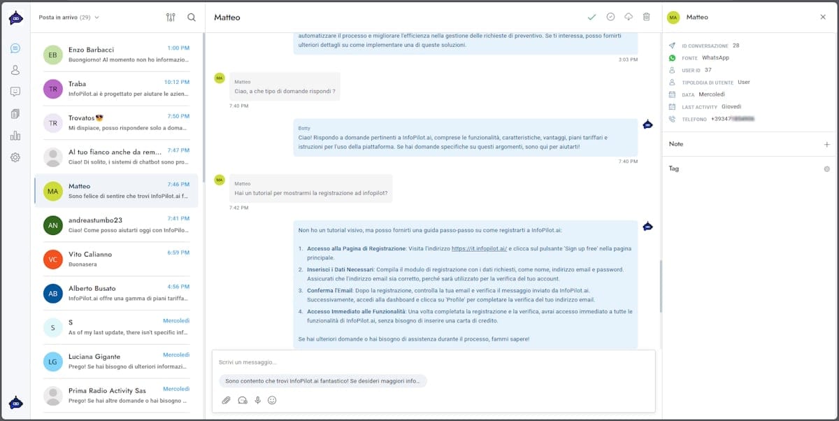 InfoPilot.ai team managing AI-powered customer support